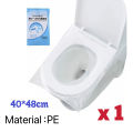 10 PCS Travel Disposable Paper Toilet Seat Cover Protector Camping Bathroom Accessory Mat Biodegradable Pad Cushion Tandas.