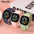 YIKAZE Children's Smart LED Watch Date Week Digital Wrist Watches Waterproof Electronic Sport Watch Clock For Boy Girl Child.