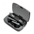 M19 TWS Wireless Bluetooth 5.1 Earbuds LED Display with Microphone – Black. 