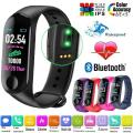 M3 Smart Band Waterproof Heart Rate Monitor Bluetooth Smart Sleep Bracelet Fitness Tracker Blood Pressure Pedometer Watch. 