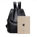 Shoulder Bag Women's2023New Soft Leather Large Capacity Travel Backpack Student Schoolbag.