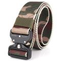 Men's Tactical Belt Heavy Duty Webbing Belt Adjustable Military Style Nylon Belts with Metal Buckle. 