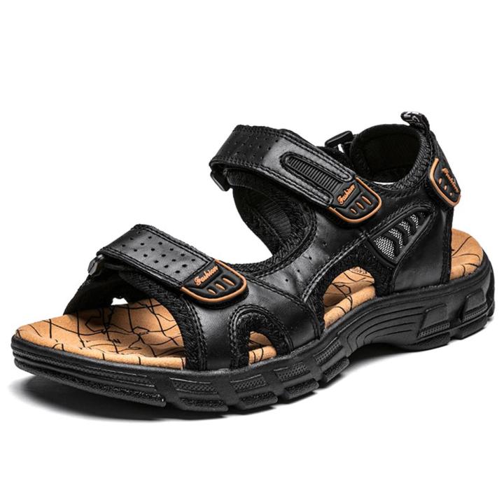 Brand Classic Mens Sandals Summer  Leather Sandals Men Outdoor Casual Lightweight Sandal Fashion Men Sneakers Size 38-46