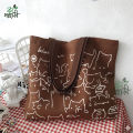 Trendy Top Handle Cute cat Design White Color Tote Canvas Bag Shopping Bag / College / University Bag, Tote Bag, Canvas Bag with Zipper and Free Pouch, pencil bag, cosmetic bag.