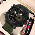SANDA Multi Display Multi Function Watch Dial Visualization Design Trendy Waterproof Men's Watch SD6236. 