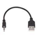 3.5mm Plug AUX Audio Jack to USB 2.0 Male Charger Cable Adapter Cord. 