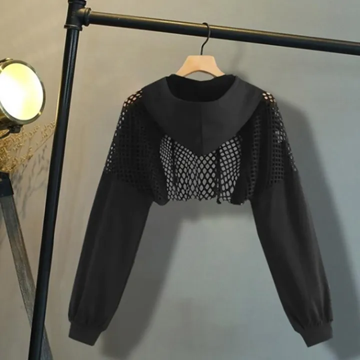 Mesh%20Patchwork%20Crop%20Top%20Sweatshirt%20Hoodies%20Women%20Harajuku%20Hoodie%20Sweatshirt%20Clothes%20Gothic%20Long%20Sleeve%20Cropped%20Hoodie%20KEEMEEUYZO%20-%20Image%203