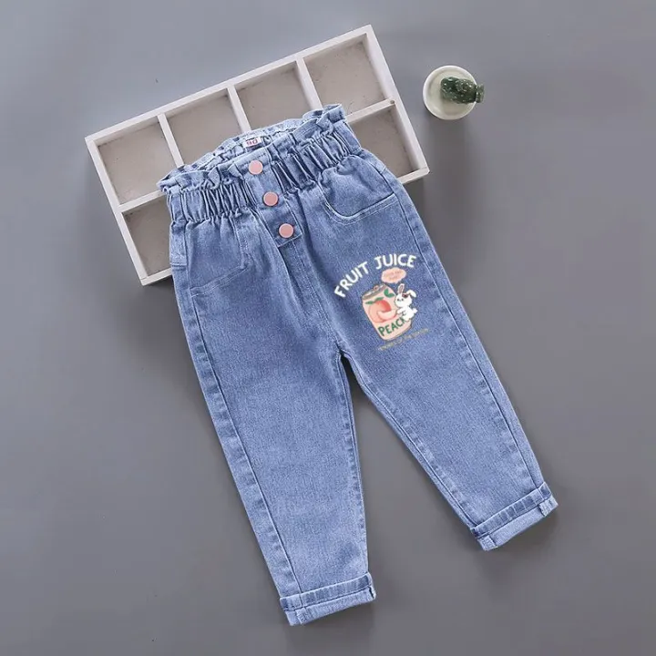 Spring%20Autumn%20New%20Girls%20High%20Waist%20Jeans%20Trousers%20Cotton%20Casual%20Baby%20Feet%20Pants%20Teenager%20Denim%20Boys%20Clothes%20-%20Image%203