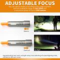 Mini Multi-color Flashlight Green/Red/Blue/White COB LED Toch Zoom USB Charging Haning Tent Lamp Hunting Outdoor Fishing Light.
