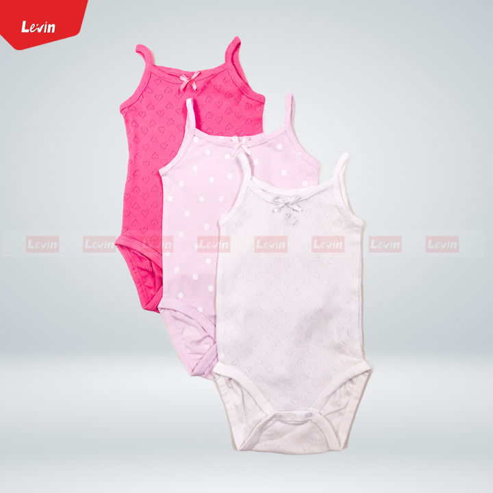 Girls Organic Cotton Sleeveless Camisole Rompers From Levin