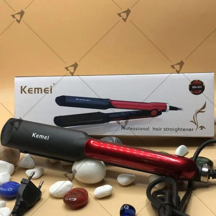 Kemei%20KM%20531%20Professional%20Hair%20Straightener%20Wet%20Dry%20Ceramic%20Coating%20Electric%20Hair%20Straightener%20Fast%20Heating%20Styling%20Tool%20Black%20Red%20-%20Hair%20Straightener%20-%20Hair%20Straightener%20-%20Image%202