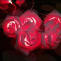 Rose String Lights 10 Led Operated String Romantic Flower Rose Premium Fairy Light Lamp. 