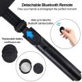 XT-02 Flexible 2 in 1 Bluetooth Selfie Stick Horizontal and Vertical Shooting Mobile Phone Tripod Remote Control Selfie Stand. 