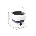 Folding Washing Machine 3 Modes Travel Friendly 10L Capacity Portable Mini Washer for Socks for Baby Clothes. 