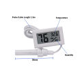 Professional Mini Probe Digital LCD Thermometer Hygrometer Humidity Temperature Meter Indoor Digital LCD Display White Black. 