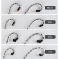 Xinhs 8 Core 5n Single Crystal Copper Silver Plated Wire Headphone Upgrade Cable.