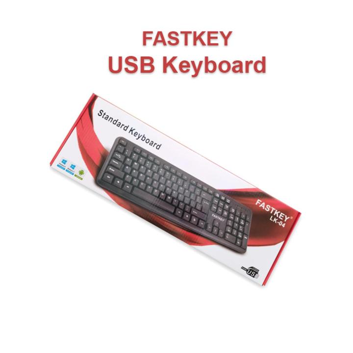 Fastkey LK 04 USB Keyboard FOR ALL kinds of PCs, Laptop Supported for Personal Office use