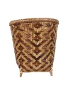 Eco Friendly Handwoven Bamboo Basket  - Brown. 
