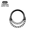 Piercing Helix Tragus Cartilage 16G Cross Titanium Industrial Nose Ring Hoop Zircon Charminge G23 Internal Earring Body Jewelry. 