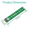 M.2 NGFF Extended Protection Card M.2 NGFF B-Key SSD Adapter for M.2 B-Key SATA SSD to B Key Interface Easy to Use. 