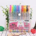 Cute glitter pen multicolor highlighter creative DIY student painting color pen set eye-catching marker pen wholesale. 
