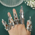 PantiesPantiesGothic Punk Armor Rings Dragon Skull Metal Full Finger Joint Claw Rock Ring Halloween Unisex Adjustable Vintage Ring.