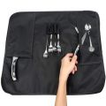 WESSLECO Knife Bag Nylon Chef Roll Bag with 8 Pocket for Kitchen Accessories Portable Knives Case Holder.