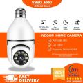 V380 PRO Q16 BULB PTZ WIFI IP Camera 2MP 1080P 360 Degree Rotation Night Vision Two-Way Audio Motion Detection.