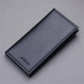 Fashion Long Wallet Multi-layer Card Case Driving License Cover Soft PU Leather Lychee Grain Credit Card ID Holder Ultra-thin Wallet for Men. 