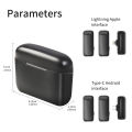 SH 20M Lavalier Microphone Portable Wireless Transmitter and Receiver Clip Lable Audio Video Mic with Type-C Lightning.