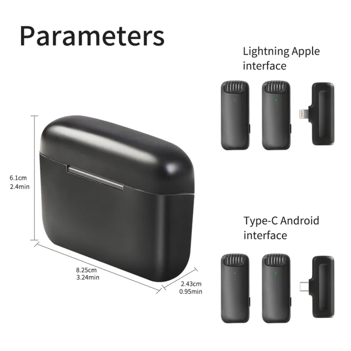 SH%2020M%20Lavalier%20Microphone%20Portable%20Wireless%20Transmitter%20and%20Receiver%20Clip%20Lable%20Audio%20Video%20Mic%20with%20Type-C%20Lightning%20-%20Image%202