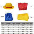 Anime Monkey D Luffy Full Set Cosplay Costume for Boys Halloween Carnival Outfits Children Straw Hat Coat Pants Belt Suit. 