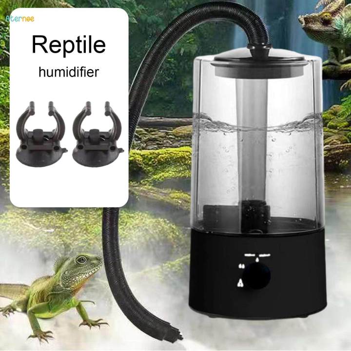 Reptile Fogger Humidifier Large Capacity Quiet to Use for Dry Run Protection Knob Control with Tube