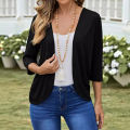 2024 cross-border Amazon AliExpress autumn and winter new cardigan women's knitted casual coat.