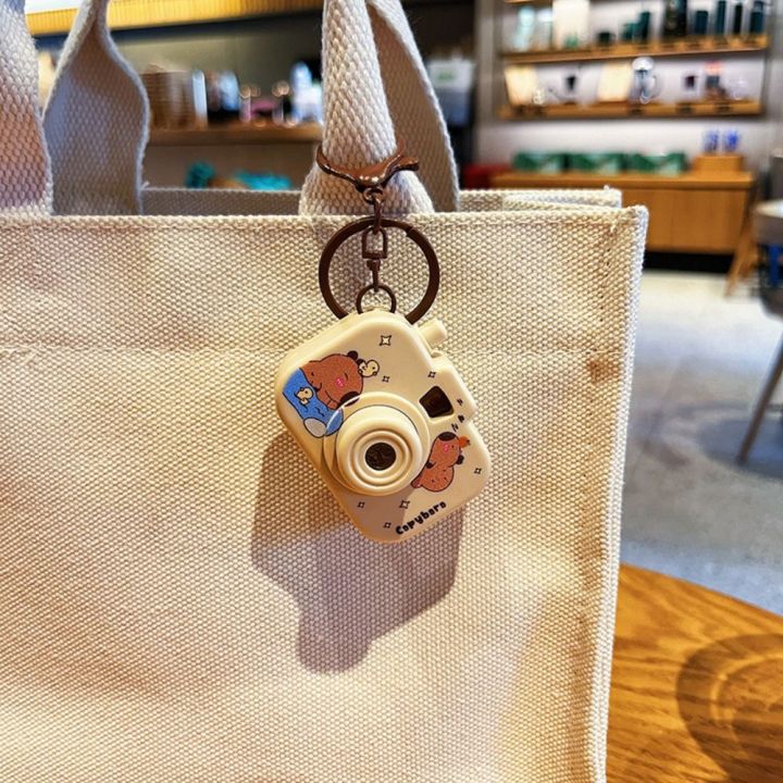 【Exclusive Discount】 New Capybara Projection Camera Keychain Cartoon ...