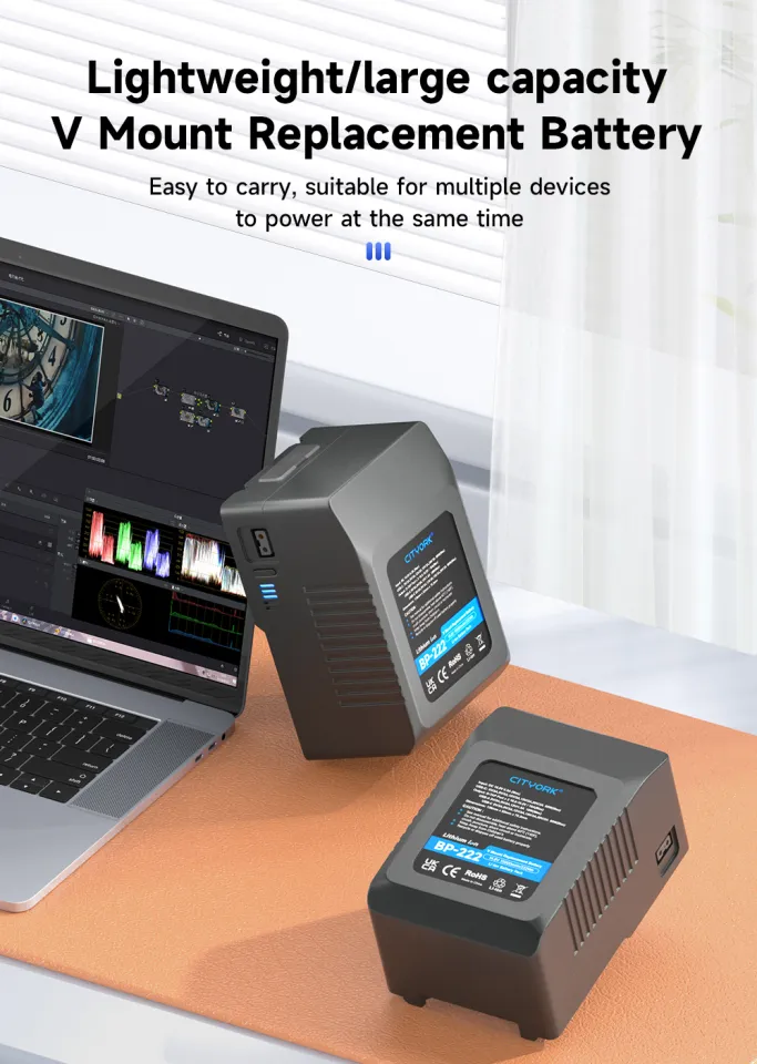 その他 CITVORK V Mount Battery 229Wh CITYORK Mini V Mount Battery 229Wh/ 15500mAh 14.8V V Mount/V Lock