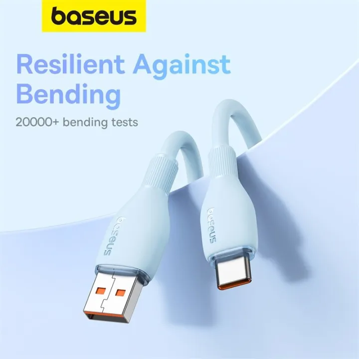 Baseus%20100W%20USB%20A%20To%20Type-C%20Cable%20Charger%206A%20Qualcomm%203.0%20QC%20Quick%20Charge%20Fast%20Charging%20480%20Gbps%20Data%20Transfer%20Elastic%20Silicone%20For%20Phone%20Tablet%20Laptop%20Digital%20Devices%20-%20Image%204