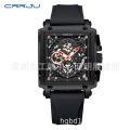 CRRJU/Kun 2312 Neutral Waterproof Calendar Tape Couple Multifunctional Watch. 