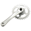 ICQURBT 2X Bike Crankset Bicycle Chainring Pedals 32T Crank 165mm Single Speed Bike Chainwheel.