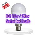 Solar LED Bulb 20 Watt DC 12V High Quality LED Energy Savings Light E22 Pin Holder 12V DC Super Bright LED Light 20W For Bedroom Garden Outside Solar Light DIY. 