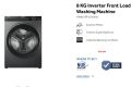 Haier 8 KG Front Loading Washing Machine (HW80-BP12929S6) Free Installation 🚚 Free Delivery  💳 0% EMI Available, Official Warranty by Haier. 