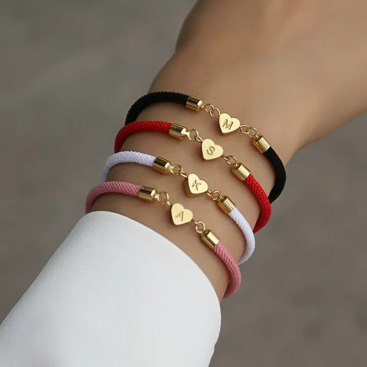 2023%20Hot%20Stainless%20Steel%20Heart%20Rope%20Charm%20Bracelets%20Women%20Colorful%20Adjustable%20A-Z%20Letter%20Bracelet%20For%20Women%20Jewelry%20Gift%20-%20Image%203