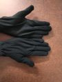 2 Pair Best Quality Knitted Cotton Hand Gloves Color-Black - Gloves. 
