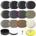 150 PCS 3 Inch Sanding Discs Silicon Carbide 400-10000 Grits Wet/Dry Hook and Loop Sandpaper for Drill Grinder. 