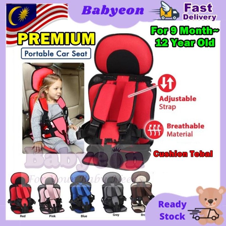 BABYEON Portable Car Seat Kids Car Safety Seat For Child Baby Carrier Seat Baby Carseat Thickening Cotton Seats