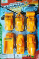 6pcs Mini Casted Toy Track Car Mini Toy Construction Vehicle Set Farm Tractor Excavator Simulation.
