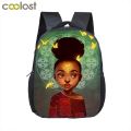 12 inch cartoon cute afro girl backpack children school bags brown beauty princess kids kindergarten backpack baby toddler bag. 