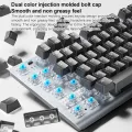 AULA F3001 Backlit 87 Keys Wired/Wireless/Bluetooth Three Model Mechanical Gaming Keyboard. 