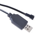 Charging Cable USB Battery Charger Ni-Cd Ni-MH Batteries Pack SM-2P Plug Adapter.