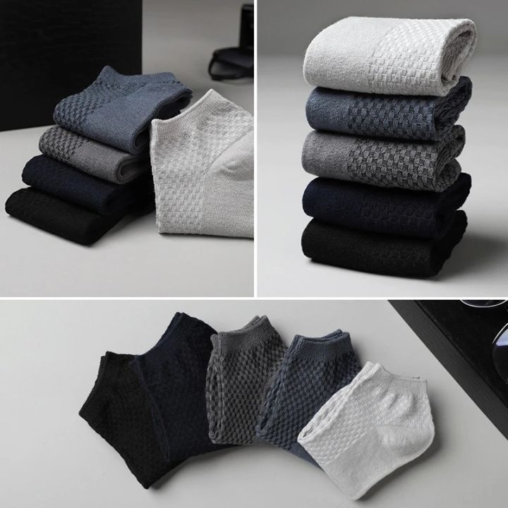 5%20Pairs%20Men%20Short%20Socks%20Bamboo%20Fiber%20High%20Quality%20Crew%20Ankle%20Casual%20Business%20Breathable%20Soft%20Compression%20Low-Cut%20Socks%20for%20Male%20-%20Image%202